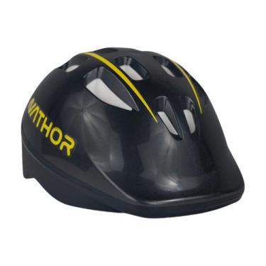 Imagem de Capacete infantil nathor bike roller skate esporte, Preto