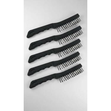 Imagem de Kit 4 Escovas Aço C/ Cabo Plástico Limpeza Geral - Congratulations Sto