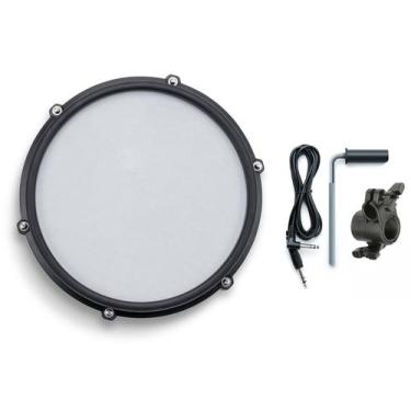 Imagem de Kit de Pad de Bateria Alesis Nitro Max 10" Dual Zone Mesh - Silverline