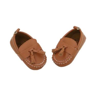 Imagem de Sapatos Para Bebês De 0 a 18 Meses, Sola Macia, Couro Retro, Primeiros