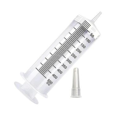 Imagem de Seringa Extra Grande De 500ML 16.9oz Com Mangueira De 1m Para Medição 