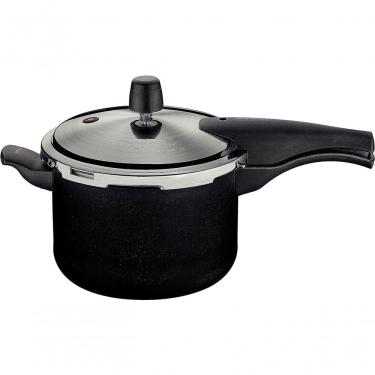 Imagem de Panela de Pressão Vancouver Effect com Revestimento Antiaderente Starflon Max Preto Tramontina 20CM 4,5L