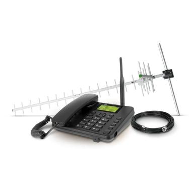 Imagem de Celular Rural Intelbras Cfa-5022 Dual Chip com Kit 4110026 Preto