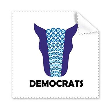 Imagem de America President Figure Biden Blue Democracy Pano de limpeza de óculos de limpeza para tela de telefone, 5 peças