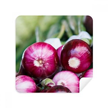 Imagem de Pano de limpeza de tela de tecido de camurça com cebola para limpeza de tela da Picture Fresh Temperate Vageable Pacote com 2