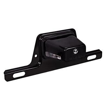 Imagem de True Mods Luz de placa de licença de LED preta para reboque de barco [suporte de aço] [DOT FMVSS 108] [SAE L] Lâmpada universal de etiqueta submersível universal de 12 V CC para carro utilitário caixa