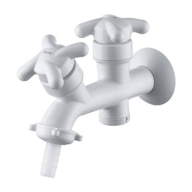 Imagem de Torneira para Máquina de Lavar 3/4 Branca Brio 1131 F34