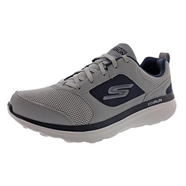 Imagem de Skechers Men's Go Run Motion Windflyer Athletic Running and Walking Shoes, Gray/Navy, 10M
