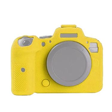 Imagem de HONGYAN capa da câmera Litchi Texure Soft Silicone Case para Canon Eos R6 acessórios para câmera