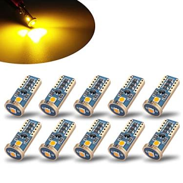 Imagem de iBrightstar Cunha extremamente brilhante T10 168 194 lâmpadas LED para interior de carro cúpula mapa porta cortesia luzes de matrícula, âmbar