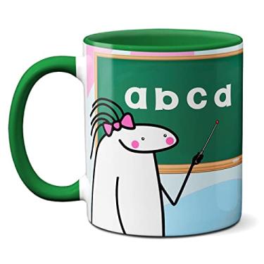 Imagem de Caneca Flork Feliz Dia Dos Professores Ensinar Viver Educar (Verde)
