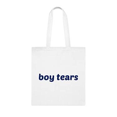 Imagem de Sacola de lágrimas de menino, presente de lágrimas de menino, bolsa de ombro de lágrimas de menino, bolsas reutilizáveis de presente de cesta de natal de aniversário, ideia de presente