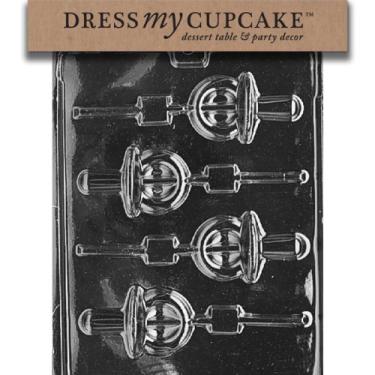 Imagem de Dress My Cupcake Molde de chocolate, pirulito de chupeta, chá de bebê