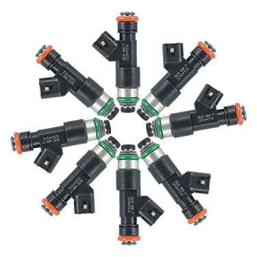Imagem de X AUTOHAUX 8 peças 12594512 bocal injetor de combustível para Chevrolet Tahoe Avalanche para GMC Yuko Sierr Savan 1500 217-2436 2172436 FJ977 67578