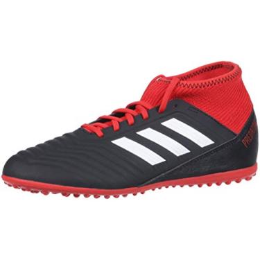 Imagem de adidas Unisex Predator Tango 18.3 Turf Soccer Shoe, Black/White/red, 1.5 M US Little Kid