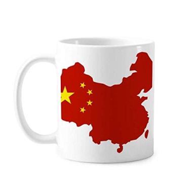 Imagem de Feito na China Mapa Nacional Caneca Cerâmica Copo de Porcelana Café