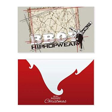 Imagem de Graffiti Cultura de Rua Menino Hip Hop Feriado Feliz Natal Cartão de Parabéns Mensagem de Carta de Natal