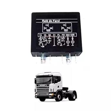 Imagem de RELE COMUTADOR FAROL ALTO BAIXO PARA SCANIA P94 P114 P124