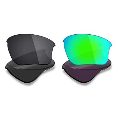 Imagem de 2 pares de lentes polarizadas de substituição da Mryok para óculos de sol Oakley Flak Jacket XLJ – Opções