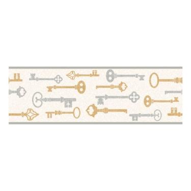 Imagem de York Wallcoverings KB8601BSMP Bistro 750 Linen 20,3 x 25,4 cm Amostra de nota de borda de papel de parede