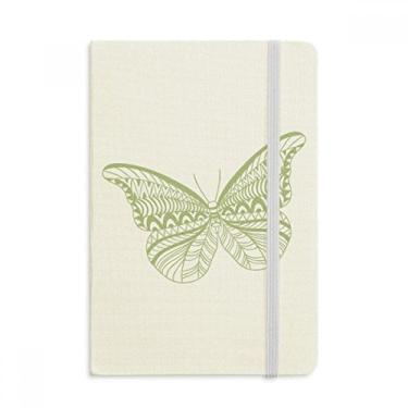 Imagem de Caderno de pipa de borboleta verde oficial de tecido rígido diário clássico