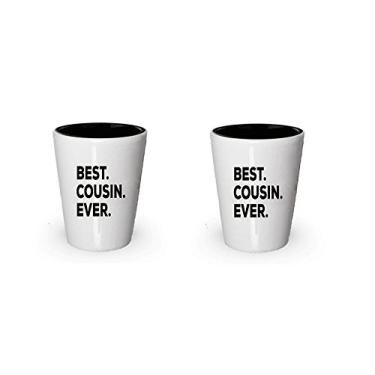 Imagem de Best Cousin Shot Glass - Favorite I Love My Cousin - 1 - Melhores presentes para primos - Para mulheres, homens, crianças, bebês, novos adultos - My Cousin - Combinando Big Little Best Friend - Special Birthday Christmas Cool (2)