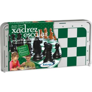 JOGO XADREZ TRADICIONAL MADEIRA - XALINGO