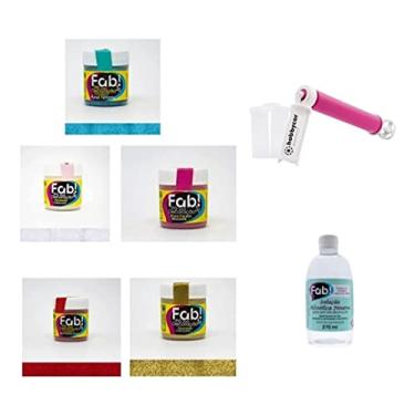 Imagem de Kit Confeiteiro 5 Pós Fab + Bombinha/Pulverizador Bolos + Solução Neutra 270ml