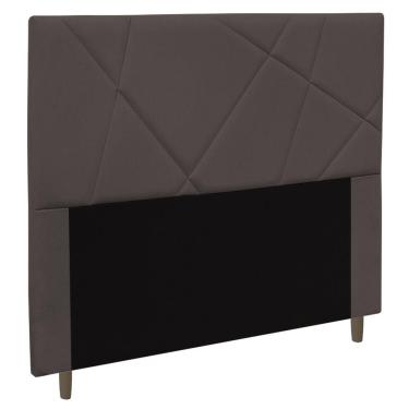 Imagem de Cabeceira Cama Box Casal Queen Size Mali 160cm Suede Marrom - Abmaza