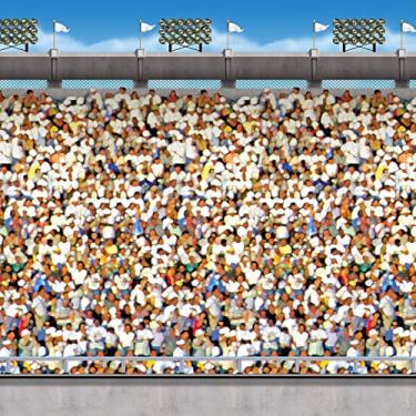 Imagem de Beistle Acessório de festa Upper Deck Stadium, 1,2 m x 7,6 m, multicolorido