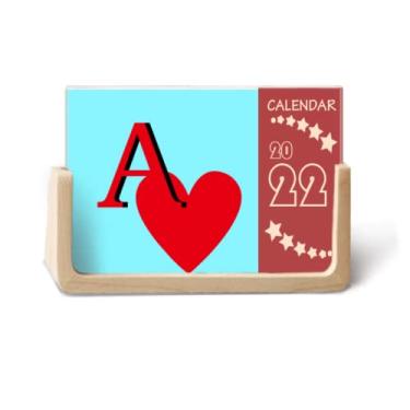 Imagem de Calendário de mesa Love Sun Heart A Poker 2022 12 meses