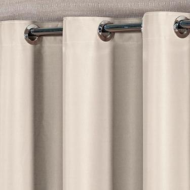 Imagem de Cortina Blackout Grande Luxo Tecido Duplo Quarto Sala Blecaute 100% (4,00mx2,80m, Palha)