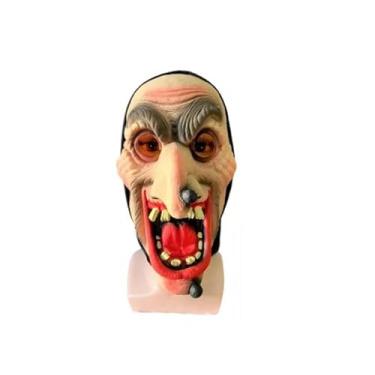 Imagem de Fantasia Máscara Bruxa Assustadora C/Verruga Boca Aberta