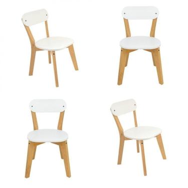 Imagem de Kit 4 Cadeiras Antonella Gamma Móveis Branco