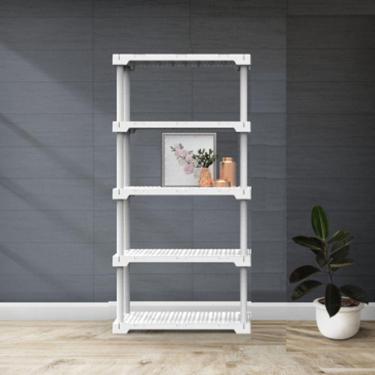 Imagem de Estante Modular 5 Prateleiras Cube Eco Grifit Branco