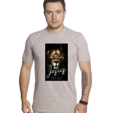 Imagem de Camiseta T Shirt Leão De Juda Escrita Biblica Ref.Js91 - Rperoni