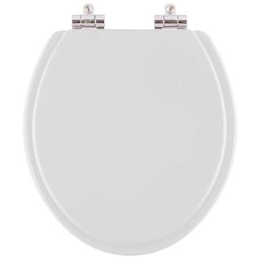 Imagem de Assento Sanitario Poliester com Amortecedor Colonial Cinza para Vaso Hervy