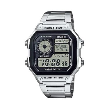 Imagem de Relógio masculino Casio Classic AE1200WHD-1A, aço inoxidável