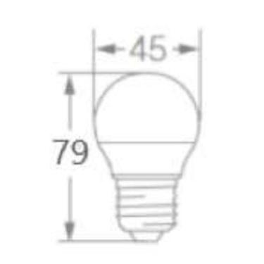 Imagem de Lampada Led Bolinha 3W 6500K 260Lm Biv E27 - Osram