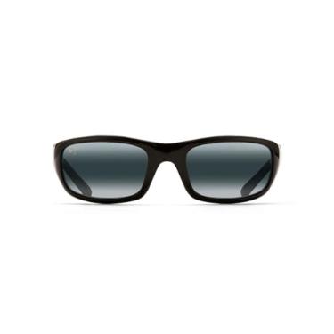 Imagem de Maui Jim Men's Polarized Stingray 103-02 Black Wrap Sunglasses