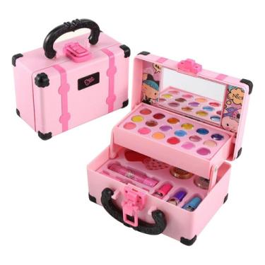 Imagem de Conjunto De Maquiagem Infantil Lavável, Presente Para Crianç Makeup Kit For Girls For Kids Makeup Set