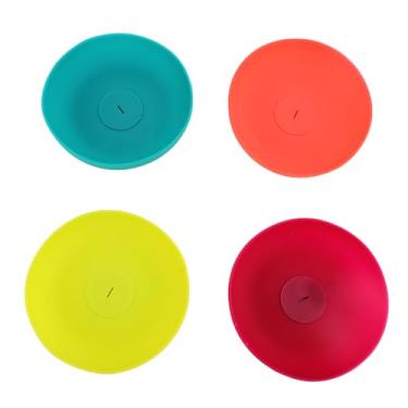 Imagem de O Suporte de Sorvete de 4 Unidades Evita Bagunça, à Prova de Gotejamento Reutilizável de Silicone Adequado para Crianças, Seguro para Máquina de Lavar Louça, Festas de Verão