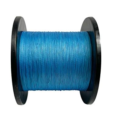 Imagem de Linha de pesca trançada 4 fios resistente à abrasão Linha trançada 4,5 kg a 40,8 kg Teste para água salgada, 547/1094 jardas, custo-benefício, zero elasticidade, diâmetro menor para visibilidade