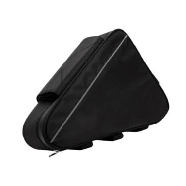 Imagem de UGPLM Bolsa de armazenamento para quadro de bicicleta, alça para selim, bolsa para bateria de bicicleta elétrica, bolsa de armazenamento para tubo superior, L