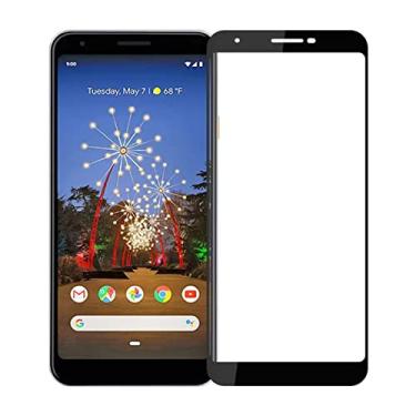 Imagem de VIESUP [Pacote com 2 películas protetoras de vidro temperado com cobertura total antiarranhões para Google Pixel 3a G020A G020B G020E (5,6 polegadas)