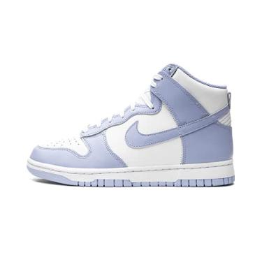 Imagem de Nike Feminino Dunk High WMNS DD1869 102 Futebol Cinza - Tamanho, Azul, branco., 6.5