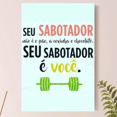 Imagem de Placa Quadro Decorativo - Academia, GYM, Frases Motivacionais (GYM_08)