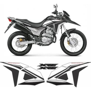 Imagem de Kit Adesivos Carenagem Honda Xre 300 Rally Branco2 - Resitank