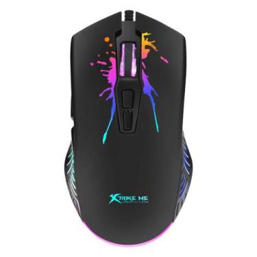 Imagem de Mouse Gamer XTRIKE ME GM-215, 7200 DPI 7 Botões Programáveis Rgb - Pre