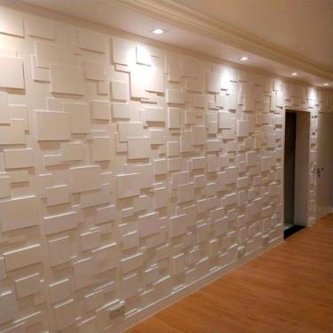 Imagem de Revestimento Parede 3D Plastico Ilove3D Mod. Quadratto 9M²